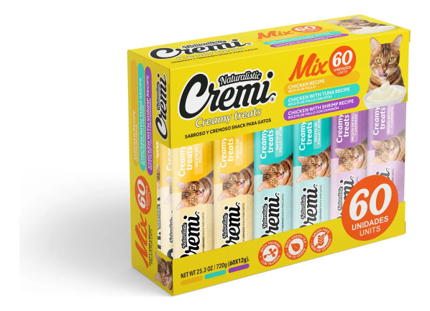 Snack Para Gatos Cremi Pollo Mix X60 Unidades 720g Naturalistic